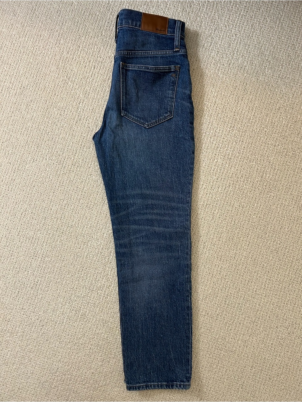 Madewell Women's Straight-Leg Jeans in Dark Blue Wash - Picture 4 of 7